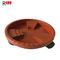 Circular Flower Pot Trays Plastic Plant Pot Trays With Rollers Eco Friendly