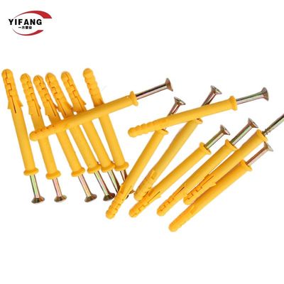 Phích cắm mở rộng bằng nhựa vít bằng thép không gỉ, neo tường vững chắc với ống nylon