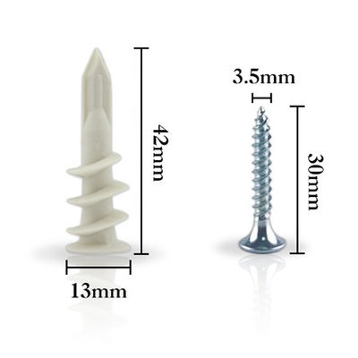 15x33mm Máng neo tường bằng nhựa JIS cách nhiệt cho vách thạch cao